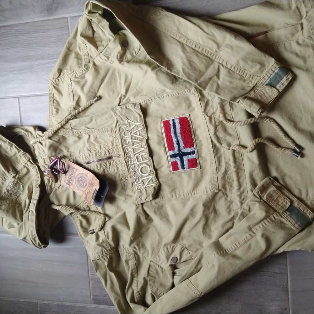 Geographical Norway 100% cotton anorak hoodie